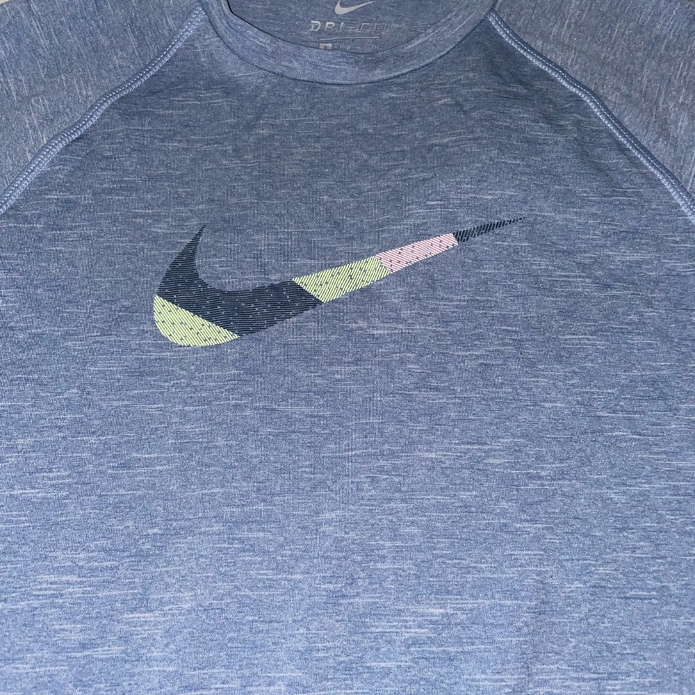 Nike Heather Blue Performance Top